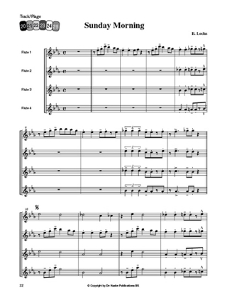 Groove Quartets - Flûtes - Bert Lochs - Partition - Flûte traversière